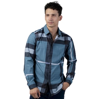 Foto 1 | Foto 1 | Camisa Pavini Manga Larga Para Hombre Azul Pvls104-01