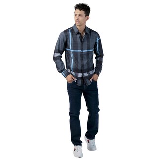 Foto 3 | Foto 3 | Camisa Pavini Manga Larga Para Hombre Azul Pvls104-04