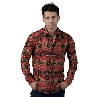 Foto 1 | Foto 1 | Camisa Benzini Para Caballero Roja Ls5048-red