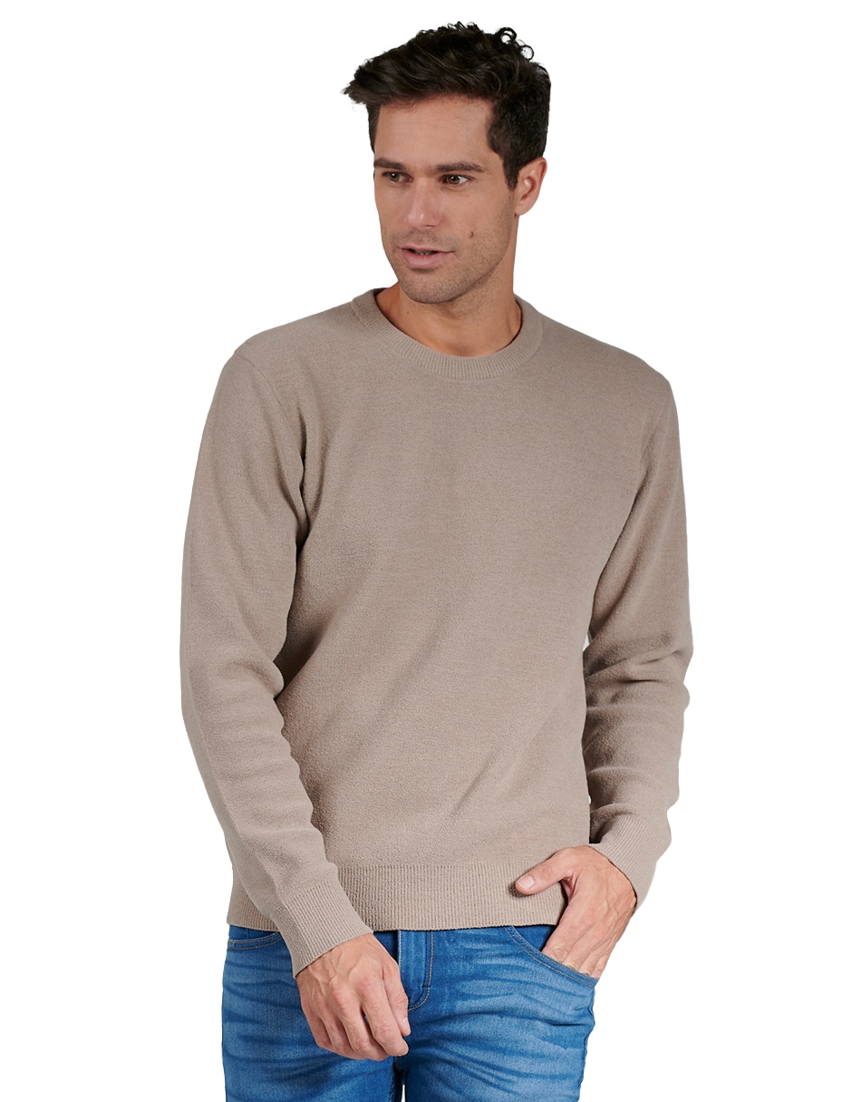 Suéter Casual Generra 228803 color Marrón para Hombre,Size G