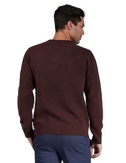 Foto 3 | Foto 3 | Suéter Casual Generra 228803 color Vino para Hombre