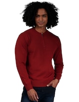 Suéter Casual Generra 228802 color Rojo para Hombre