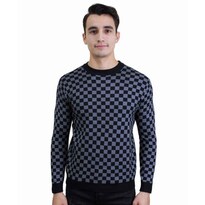 Sueter para Hombre Moderno Azul a Cuadros