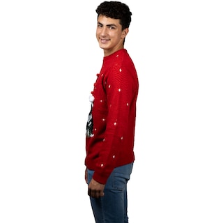 Foto 2 | Foto 2 | Ugly Sweater Rev Suéter Navideño De Pingüinos Color Rojo Para Navidad
