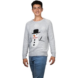 Foto 1 | Foto 1 | Ugly Sweater Rev Suéter Navideño De Muñeco De Nieve Color Gris Para Navidad