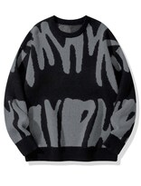 Jersey Zaful De Manga Larga Extragrande Para Hombre, Cuello Redondo, Y2k 2xl - Venta Internacional.