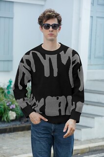 Foto 2 | Foto 2 | Jersey Zaful De Manga Larga Extragrande Para Hombre, Cuello Redondo, Y2k 2xl - Venta Internacional.