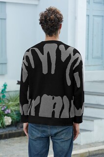 Foto 3 | Foto 3 | Jersey Zaful De Manga Larga Extragrande Para Hombre, Cuello Redondo, Y2k 2xl - Venta Internacional.