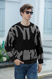 Foto 4 | Foto 4 | Jersey Zaful De Manga Larga Extragrande Para Hombre, Cuello Redondo, Y2k 2xl - Venta Internacional.