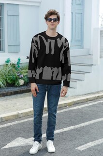 Foto 5 | Foto 5 | Jersey Zaful De Manga Larga Extragrande Para Hombre, Cuello Redondo, Y2k 2xl - Venta Internacional.