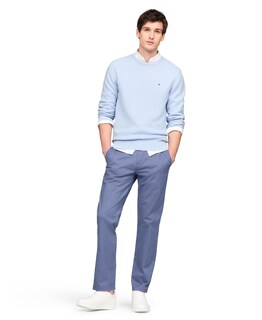 Foto 4 | Foto 4 | Jersey Tommy Hilfiger De Algodón Con Cuello Redondo Estructurado 9gg Para Hombre - Venta Internacional.