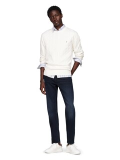 Foto 4 | Foto 4 | Jersey Tommy Hilfiger Para Hombre, Algodón, Cuello Redondo, Color Marfil - Venta Internacional.