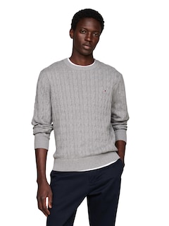 Foto 1 | Foto 1 | Jersey Tommy Hilfiger Para Hombre, Algodón, Cuello Redondo, Gris - Venta Internacional.