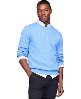 Foto 1 | Foto 1 | Jersey Tommy Hilfiger De Algodón Con Cuello Redondo Para Hombre - Venta Internacional.