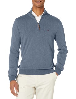 Foto 1 | Foto 1 | Jersey Tommy Hilfiger Azul de Algodón con Cremallera para Hombre - Venta Internacional