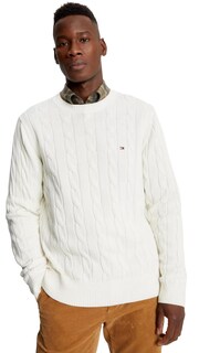 Foto 1 | Foto 1 | Jersey Tommy Hilfiger Cable Knit para Hombre Whitesuede - Venta Internacional