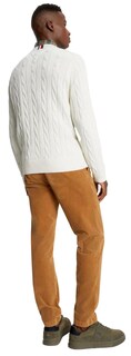 Foto 3 | Foto 3 | Jersey Tommy Hilfiger Cable Knit para Hombre Whitesuede - Venta Internacional