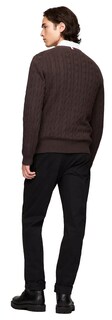 Foto 4 | Foto 4 | Suéter Tommy Hilfiger Cable Knit Marrón para Hombre - Venta Internacional