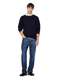 Foto 4 | Foto 4 | Jersey Tommy Hilfiger De Algodón Con Cuello Redondo Para Hombre - Venta Internacional.