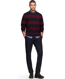 Foto 4 | Foto 4 | Jersey Tommy Hilfiger De Algodón Con Cuello Redondo Estructurado 9gg Para Hombre - Venta Internacional.