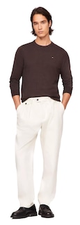 Foto 2 | Foto 2 | Jersey Tommy Hilfiger Liso Con Cuello Redondo Para Hombre, Color Marrón, Talla Xl - Venta Internacional.