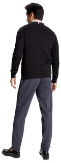 Foto 4 | Foto 4 | Suéter Tommy Hilfiger Cable Knit Negro para Hombre- Venta Internacional