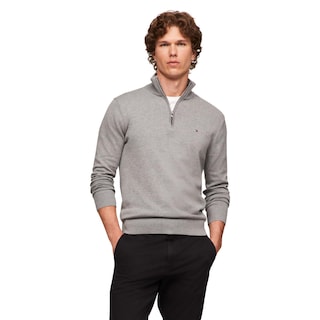 Foto 1 | Foto 1 | Jersey Tommy Hilfiger Essential de Algodón Gris para Hombre - Venta Internacional