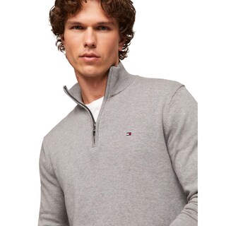 Foto 2 | Foto 2 | Jersey Tommy Hilfiger Essential de Algodón Gris para Hombre - Venta Internacional