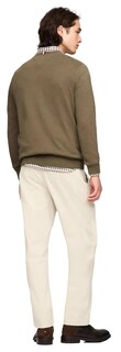 Foto 4 | Foto 4 | Jersey Tommy Hilfiger Con Cuello En V Para Hombre, Colección 2024 Armygreen - Venta Internacional.