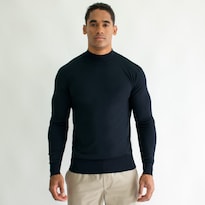 Suéter Generra Ligero Cuello Mock Para Hombre