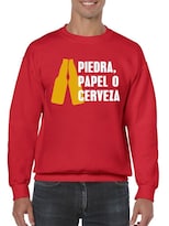 Sudadera Smartprintsink Piedra, Papel O Cerveza Para Hombre