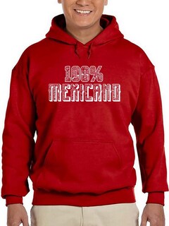 Foto 1 | Foto 1 | Sudadera con Capucha SmartPrintsInk color Rojo para Hombre