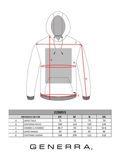 Foto 5 | Foto 5 | Sudadera Hoddie Estampada Generra 228853 para Hombre