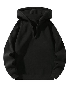 Foto 1 | Foto 1 | Sudadera Con Capucha Verdusa Para Hombre Con Cierre En Cuarto, Color Negro, Talla S - Venta Internacional.