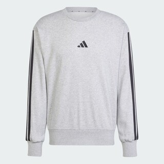 Foto 3 | Foto 3 | Sudadera Essentials 3 Franjas Felpa Francesa Adidas Gris Hombre