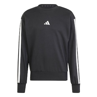 Foto 1 | Foto 1 | Sudadera Essentials 3 Franjas Felpa Francesa Adidas Negro Hombre