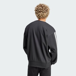 Foto 4 | Foto 4 | Sudadera Essentials 3 Franjas Felpa Francesa Adidas Negro Hombre
