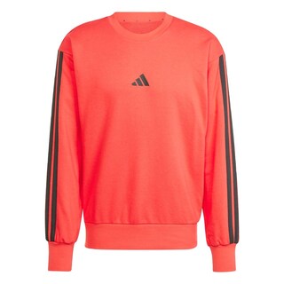 Foto 1 | Foto 1 | Sudadera Essentials 3 Franjas Felpa Francesa Adidas Rojo Hombre