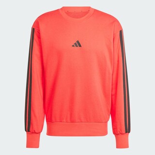 Foto 3 | Foto 3 | Sudadera Essentials 3 Franjas Felpa Francesa Adidas Rojo Hombre