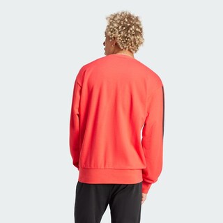 Foto 4 | Foto 4 | Sudadera Essentials 3 Franjas Felpa Francesa Adidas Rojo Hombre