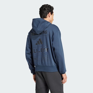 Foto 4 | Foto 4 | Sudadera con Gorro All-Gym Category Pump Cover Adidas Azul Unisex