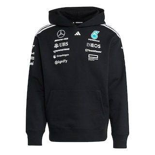 Foto 1 | Foto 1 | Sudadera Con Gorro Mercedes- Amg Petronas F1 Team Adidas Negro Hombre