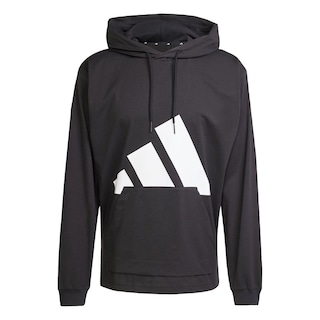 Foto 1 | Foto 1 | Sudadera Con Gorro Essentials Logo Grande Tejido Jersey Adidas Negro Hombre