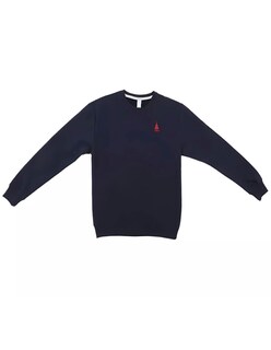 Foto 3 | Foto 3 | Sudadera Azul Marino Marinity 100% Algodón Cuello Redondo