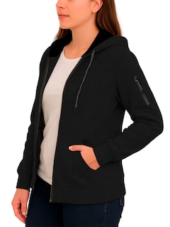 Foto 2 | Foto 2 | Sudadera Mujer Shendy Vendy Con Capucha Afelpada Casual Negro Grande