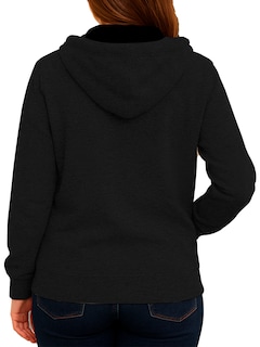 Foto 4 | Foto 4 | Sudadera Mujer Shendy Vendy Con Capucha Afelpada Casual Negro Grande