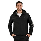 Wrangler Chamarra Negra Outdoor Para Caballero Con Capucha.