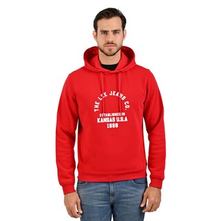 Foto 1 | Foto 1 | Hoodie Con Gorro Marca Lee Para Hombre En Color Rojo.