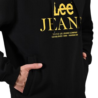Foto 5 | Foto 5 | Lee Hombre Hoodie Casual Confort En Color Negro Con Gorro.
