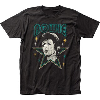 Foto 1 | Foto 1 | Camiseta Rockinstone David Bowie Stars 100% Algodón - Venta Internacional.